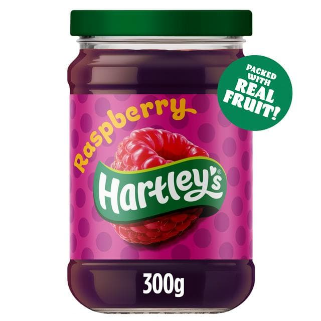 Hartley's 300g Raspberry Fruit Jam - gallery image 1