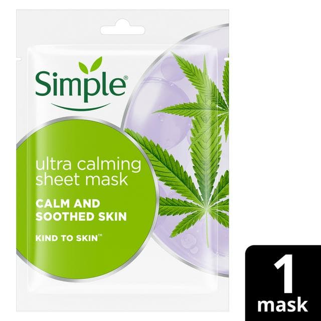 Simple Kind to Skin Biodegradable Ultra Calming Face Sheet Mask x1 - gallery image 1
