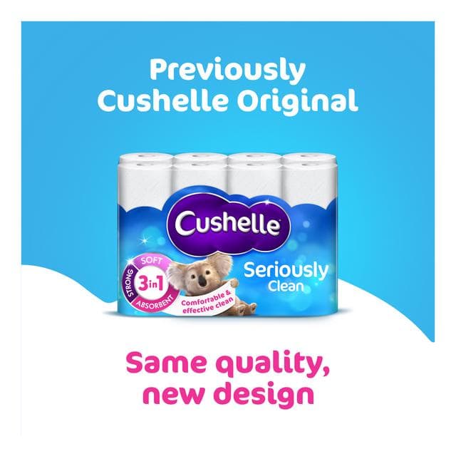 Cushelle Seriously Clean 32 x Standard Toilet Rolls - gallery image 2