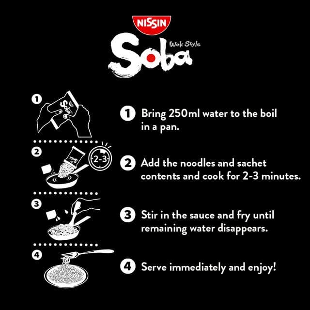 Nissin Soba Chilli Wok Style Stir Fry Noodles 111g - gallery image 3