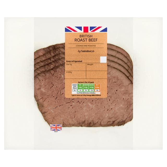 Deli Express Roast Cooked British Beef Slices x5 130g - gallery image 1