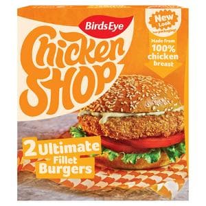 Birds Eye 2 x Chunky Breaded Chicken Fillet Burgers 227g