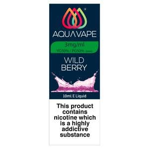 Aqua Vape Liquid Refill Wild Berry 3mg
