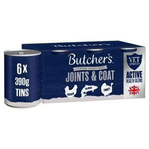 Butchers Joints & Coat Dog Food Tins 6x390g