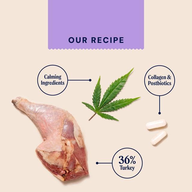 Pooch & Mutt Turkey & Hemp Probiotic Meaty Treats for Calming 120g - gallery image 3
