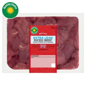 Sainsbury's 750g Extra Lean Diced Beef