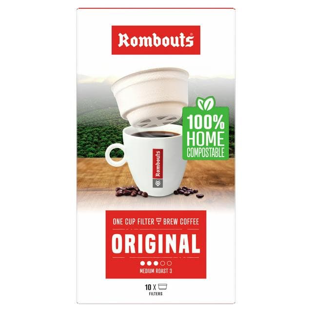 Rombouts Original Compostable One Cup Filter Coffees 10x70g - gallery image 1