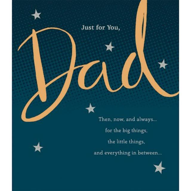 Carlton Happy Birthday Dad Card Just For You Gold Greeting Card - gallery image 1