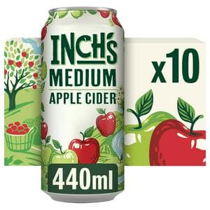 Inch's Medium Apple Cider 4.5% ABV Multipack Can 10 x 440ml
