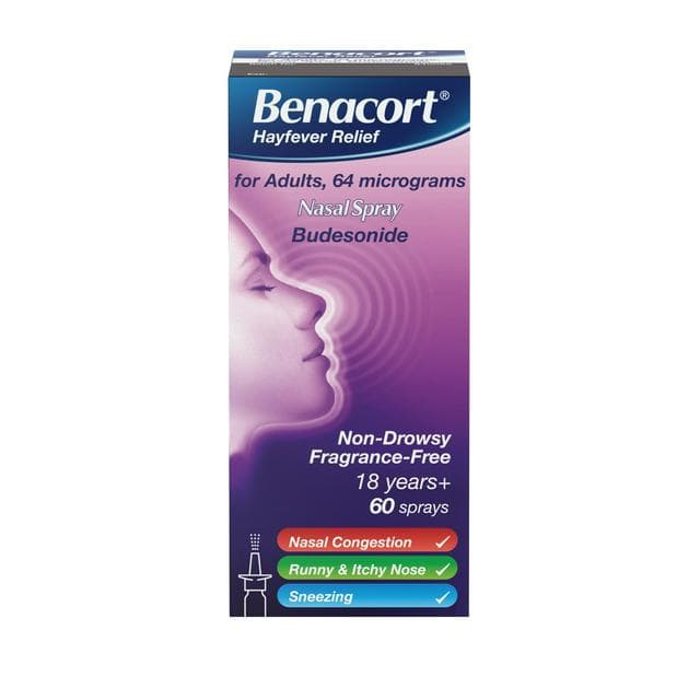 Benacort Adults Hayfever Relief 64 Mg Nasal Sprays x60 - gallery image 1
