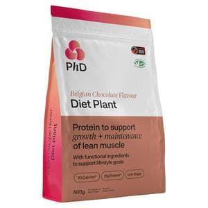 PhD Diet Plant Protein Powder Belgian Chocolate 500g