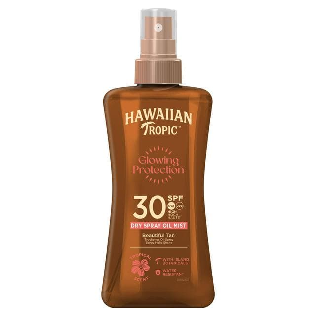 Hawaiian Tropic Glowing Protection Sunscreen Dry Oil SPF 30 200ml - gallery image 1