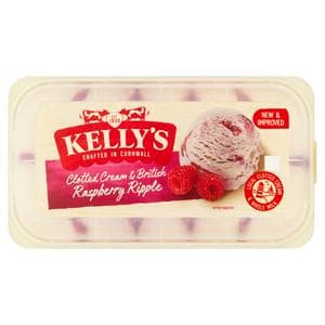 Kelly's Clotted Cream & British Raspberry Ripple 950ml