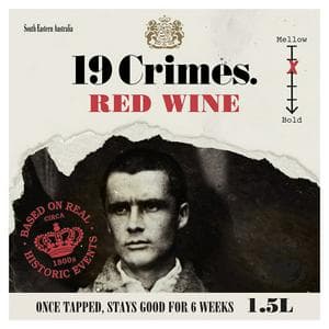 19 Crimes Red Boxed Wine 150cl