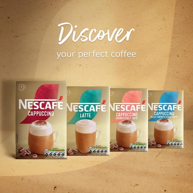 Nescafe Cappuccino Instant Coffee Sachets 12x15.5g - gallery image 4