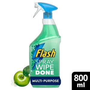 Flash Spray Wipe Done Antibac Multi Purpose Cleaning Spray Apple 800ml