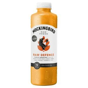 Mockingbird Raw Press 750ml Raw Defence, Mango, Passion Fruit, Carrot with Vitamins Smoothie