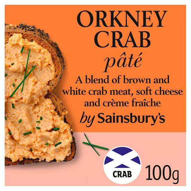 Sainsbury's Orkney Crab Pate 100g - gallery image 1