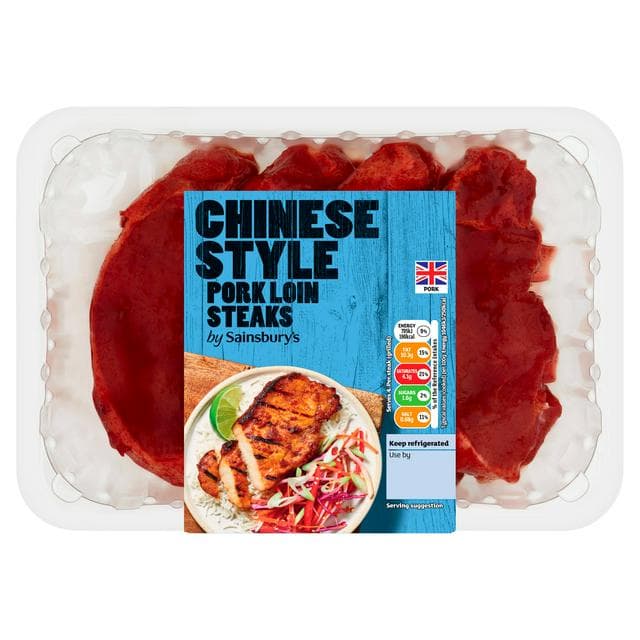 Sainsbury's Chinese Style Pork Loin Steaks 440g - gallery image 1