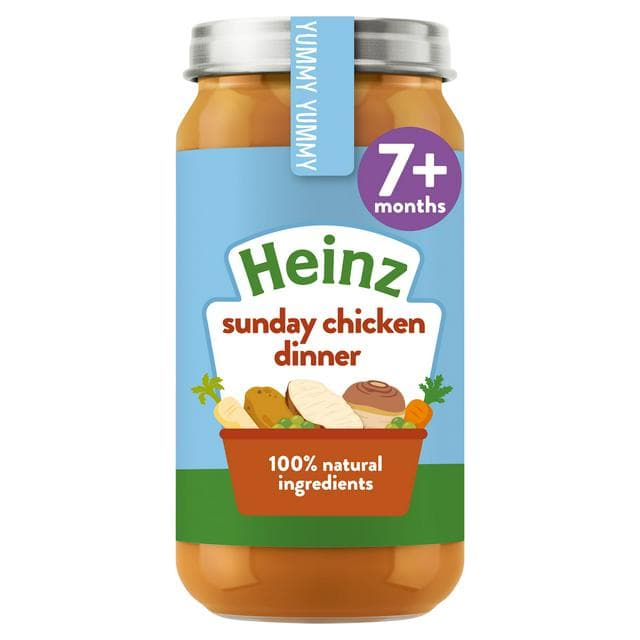 Heinz By Nature Sunday Chicken Dinner Baby Food Jar 7+ Months 200g - gallery image 1