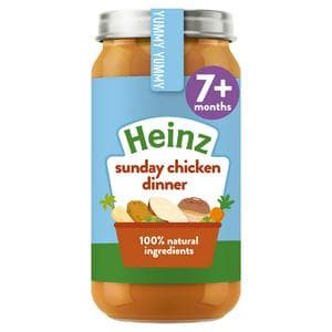 Heinz By Nature Sunday Chicken Dinner Baby Food Jar 7+ Months 200g