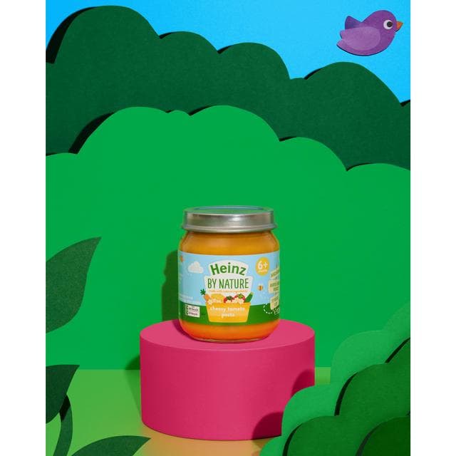 Heinz By Nature Cheese and Tomato Pasta Stars Baby Food Jar 7+ months 200g - gallery image 2