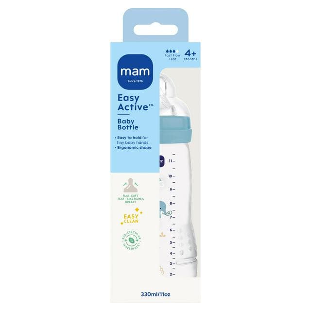 Mam Easy Active Baby Bottle 4+ Months 330ml - gallery image 1