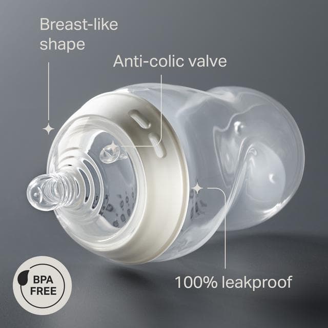 Tommee Tippee Closer to Nature 1 Baby Bottle Slow Flow 0m+ 260ml - gallery image 3