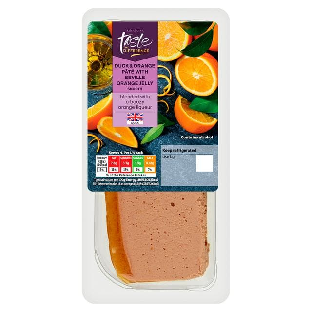 Sainsbury's Smooth Duck & Orange Pate, Taste the Difference 150g - gallery image 1