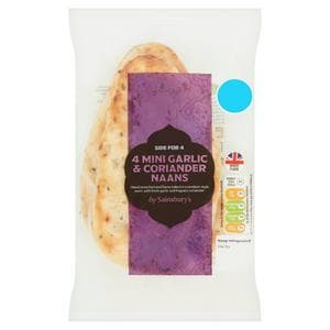 Sainsbury's Mini G&C Naan 4x50g
