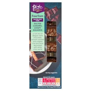 Sainsbury's Free From 150g Salted Caramel Crispy Squares, Taste the Difference