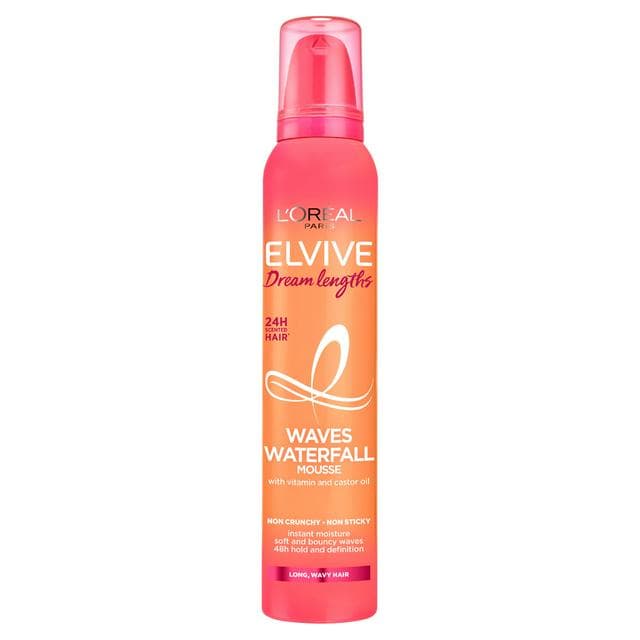 L'Oreal Elvive Dream Lengths Waves Waterfall Mousse for Long & Curly Hair 200ml - gallery image 1