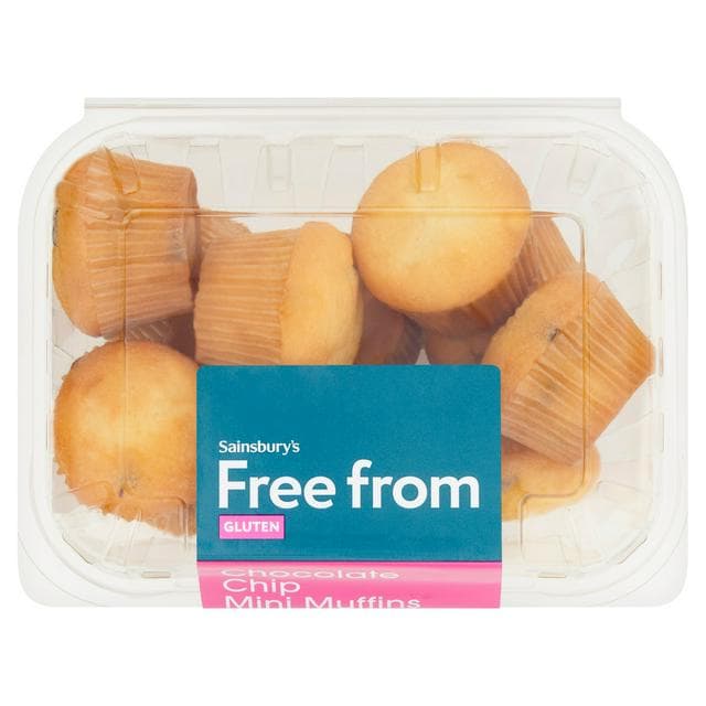 Sainsbury's Free From Chocolate Chip Mini Muffins 210g - gallery image 1