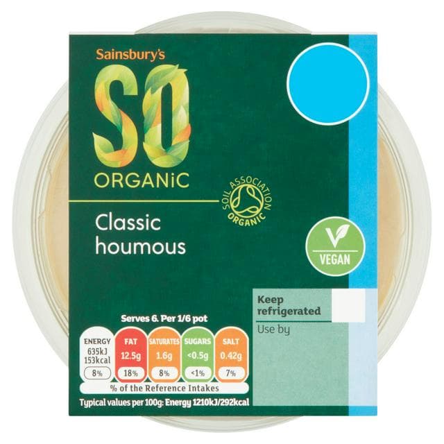 Sainsbury's Houmous, So Organic 315g - gallery image 1