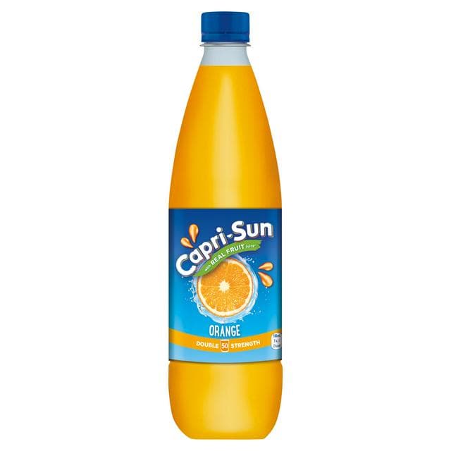 Capri-Sun Double Strength Orange No Added Sugar Multivitamin Squash 1L - gallery image 1