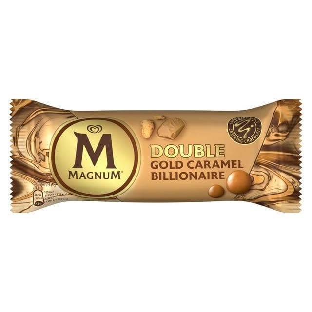 Magnum 85ml Double Gold Caramel Billionaire Ice Cream Stick - gallery image 1
