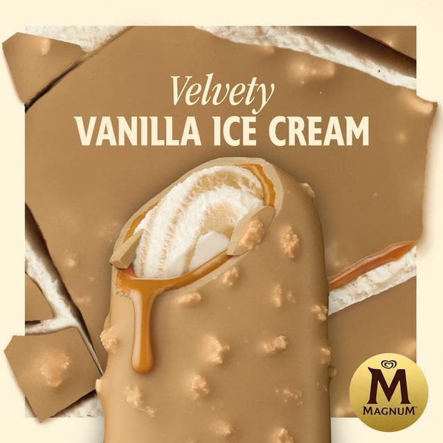 Magnum 85ml Double Gold Caramel Billionaire Ice Cream Stick - gallery image 3