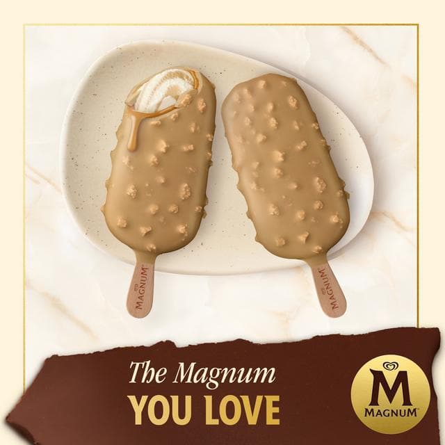 Magnum 85ml Double Gold Caramel Billionaire Ice Cream Stick - gallery image 4