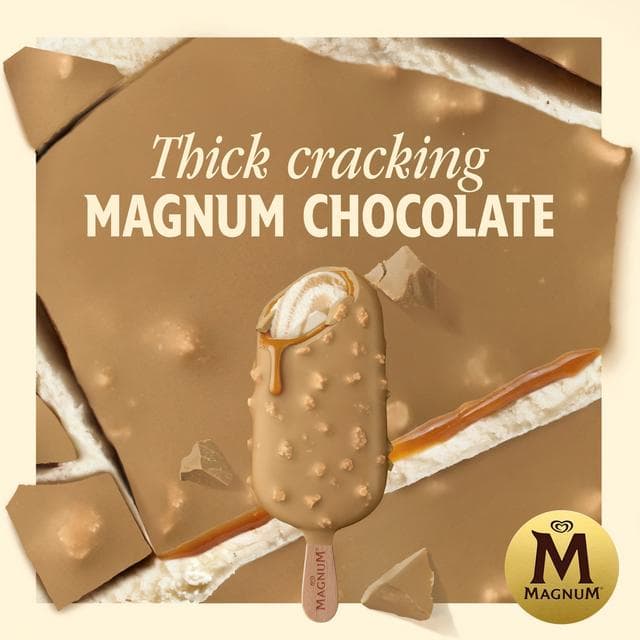 Magnum 85ml Double Gold Caramel Billionaire Ice Cream Stick - gallery image 5