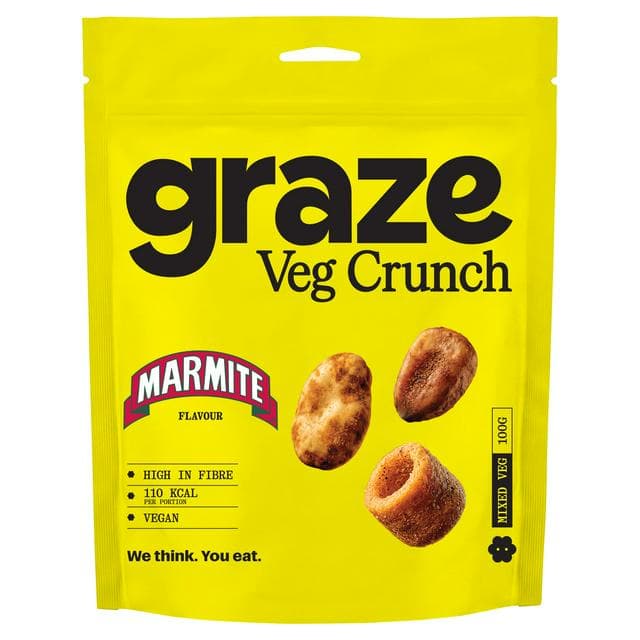 Graze Marmite Roasted Crunch Mix Protein Sharing Bag Snack 100g - gallery image 1