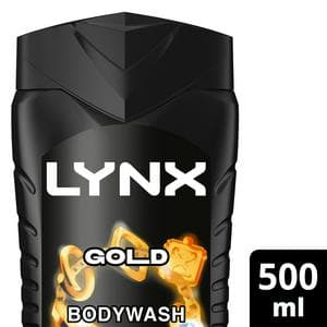 Lynx 500ml Gold 3 in 1 Body Wash Shower Gel for Men