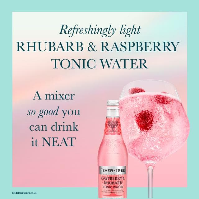Fever-Tree Light Rhubarb & Raspberry Tonic Water 500ml - gallery image 2