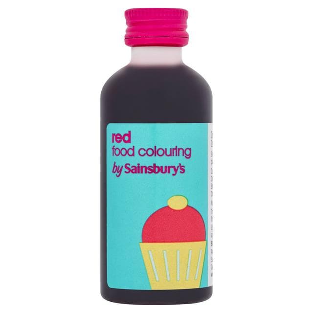 Sainsbury's Cochineal Red Food Colouring 60ml - gallery image 1