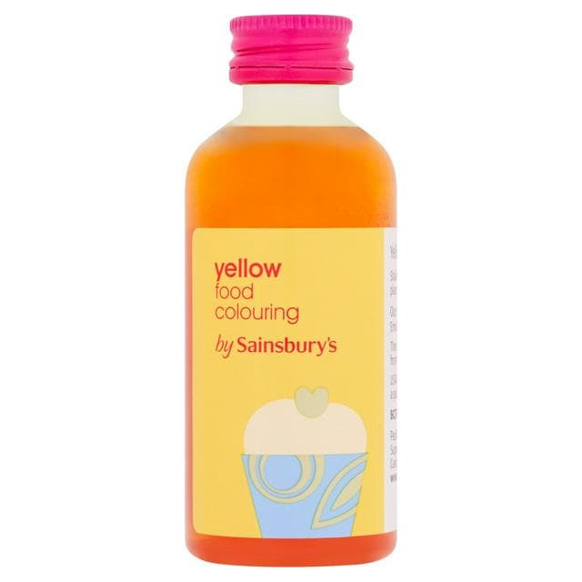 Sainsbury's Yellow Food Colouring 60ml - gallery image 1