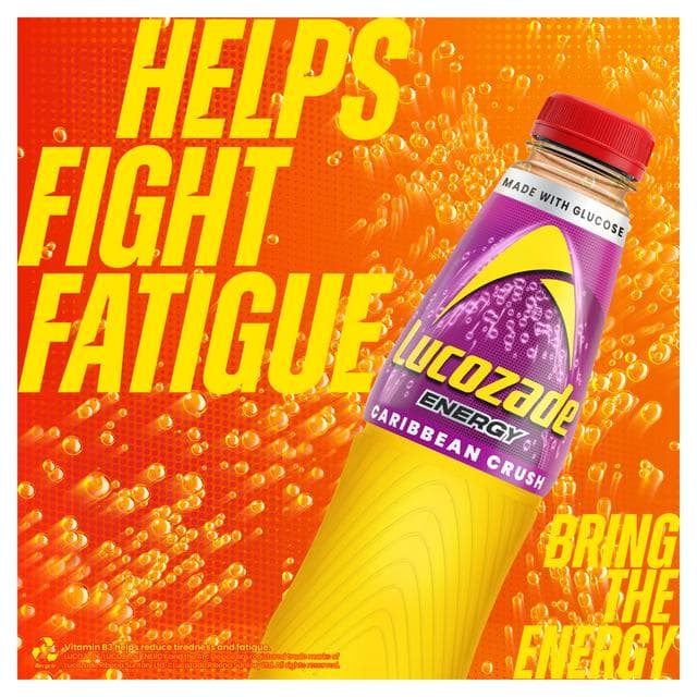 Lucozade Energy Drink Caribbean Crush 4x380ml - gallery image 2