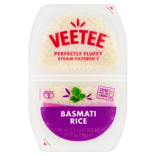 Veetee Heat& Eat Basmati Rice Pots x2 250g - gallery image 1
