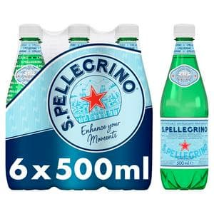 San Pellegrino Sparkling Natural Mineral Water 6x500ml