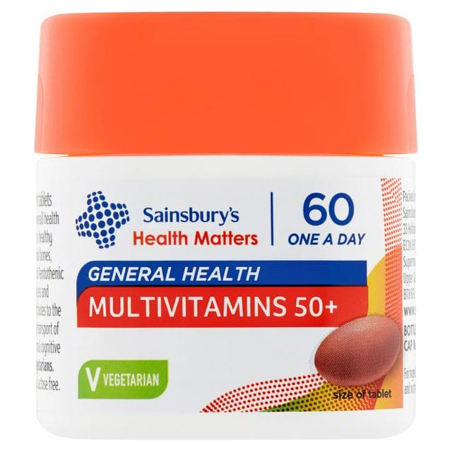 Sainsbury's Health Matters General Health Multivitamins 50+ One A Day Tablet x60 - gallery image 1