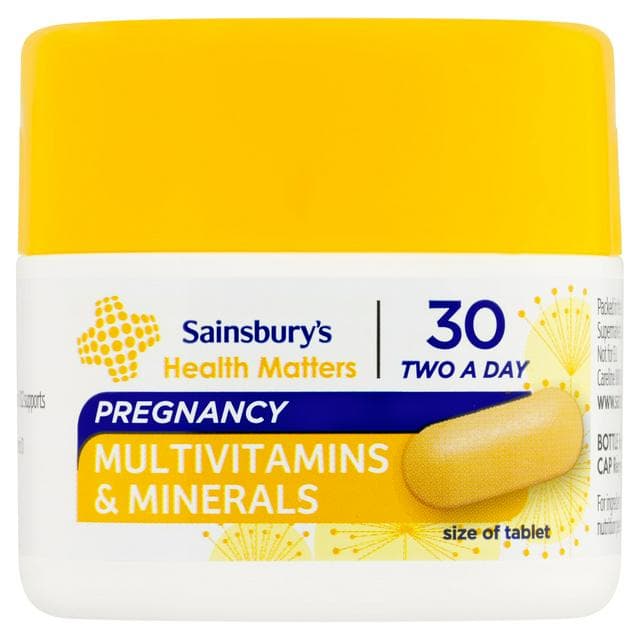 Sainsbury's Pregnancy Plus Essential Vitamins x30 - gallery image 1