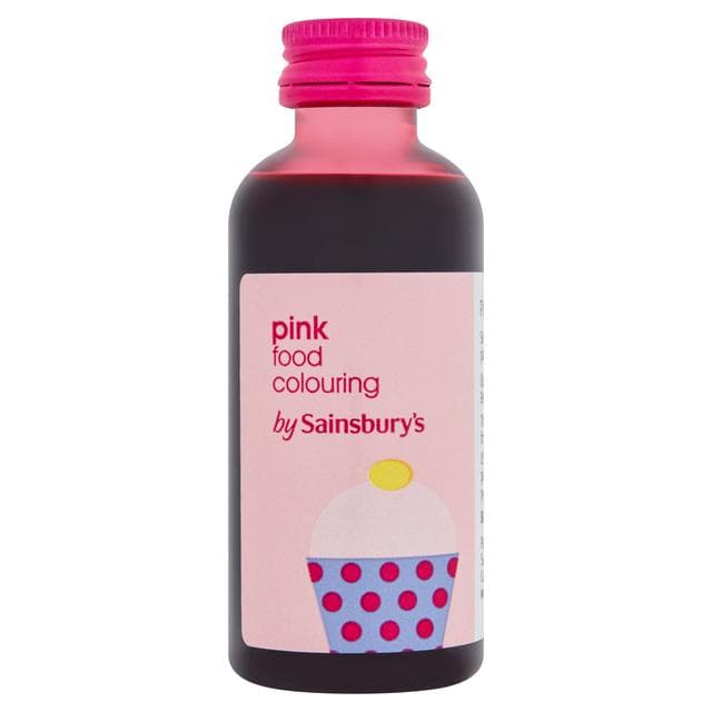 Sainsbury's Pink Food Colouring 60 Ml - gallery image 1